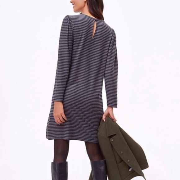 LOFT Striped Crochet Dress - Picture 2 of 5